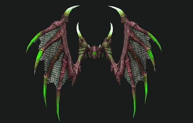 Demon Wing Low-poly 3D model