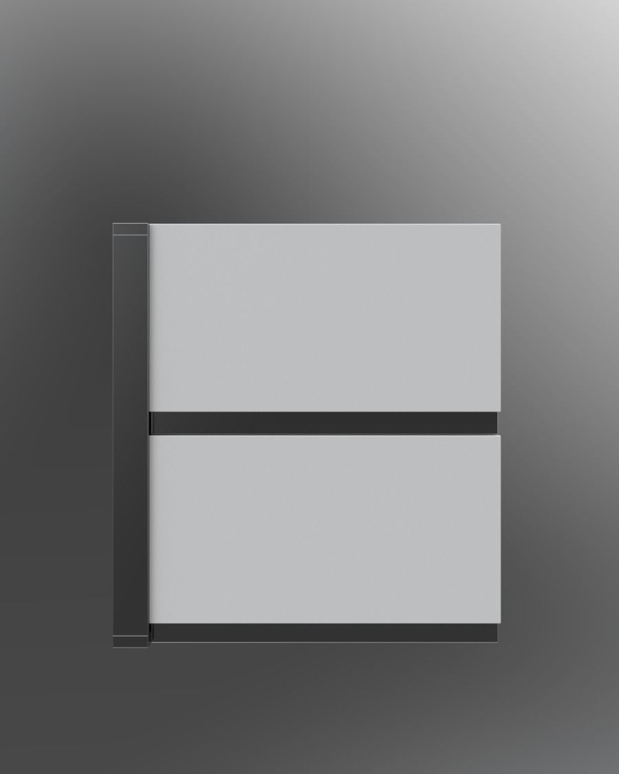 Nightstands nightstand with three drawers 3D model_20