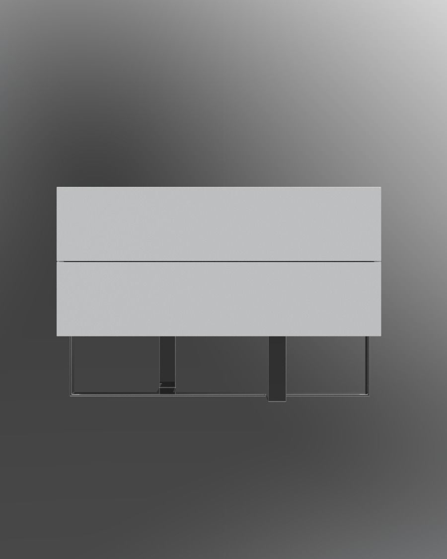 Nightstands nightstand with three drawers 3D model_21