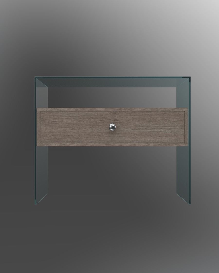 Nightstands nightstand with three drawers 3D model_8