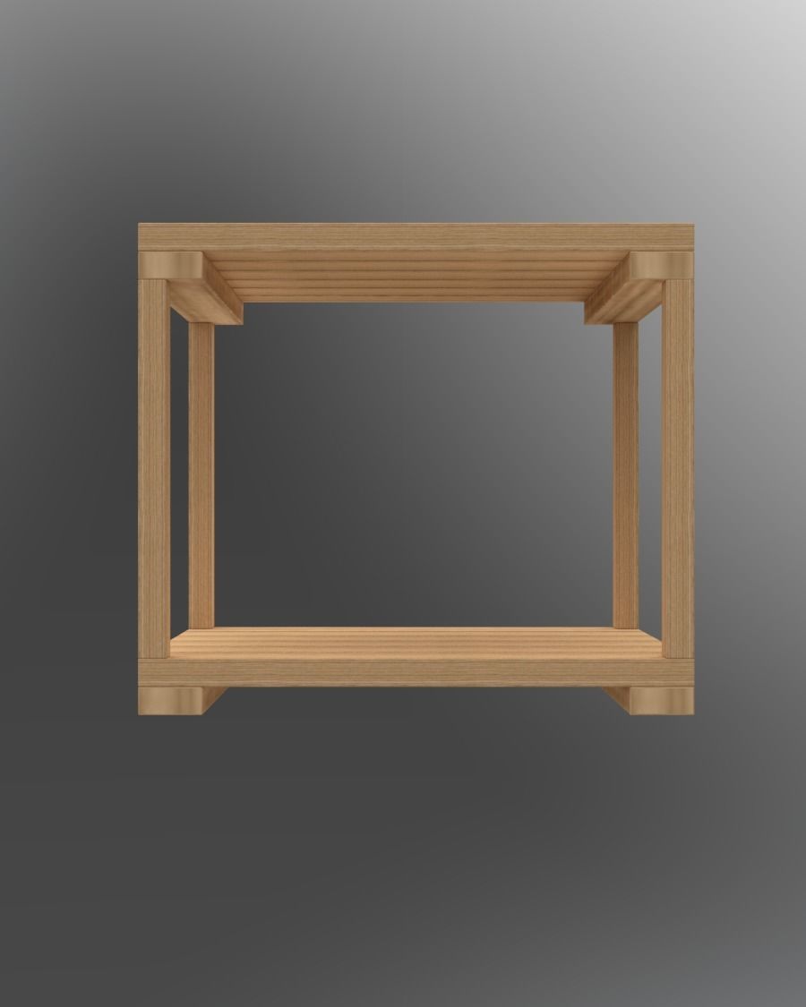 Nightstands nightstand with three drawers 3D model_16