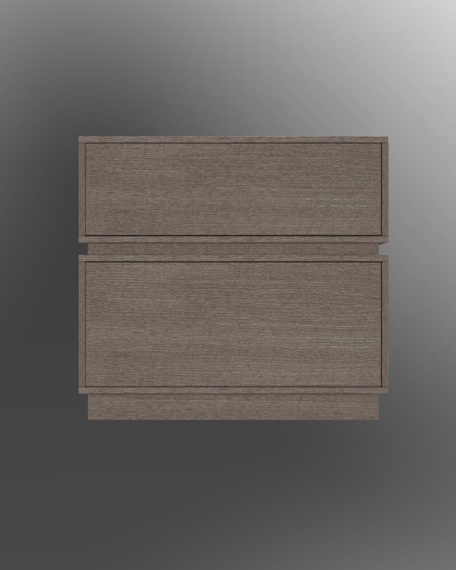 Nightstands nightstand with three drawers 3D model_10