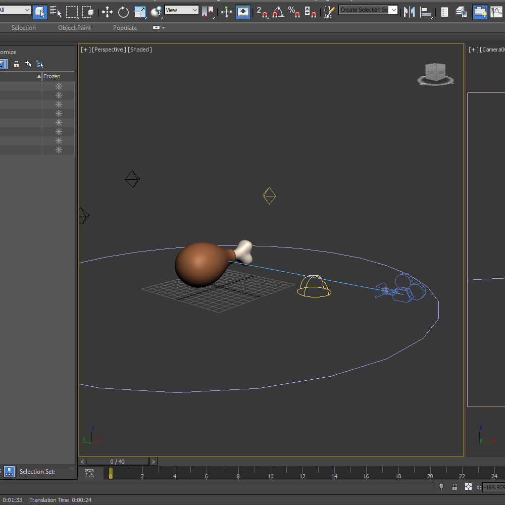 Chicken Leg Cartoon 3D model_14