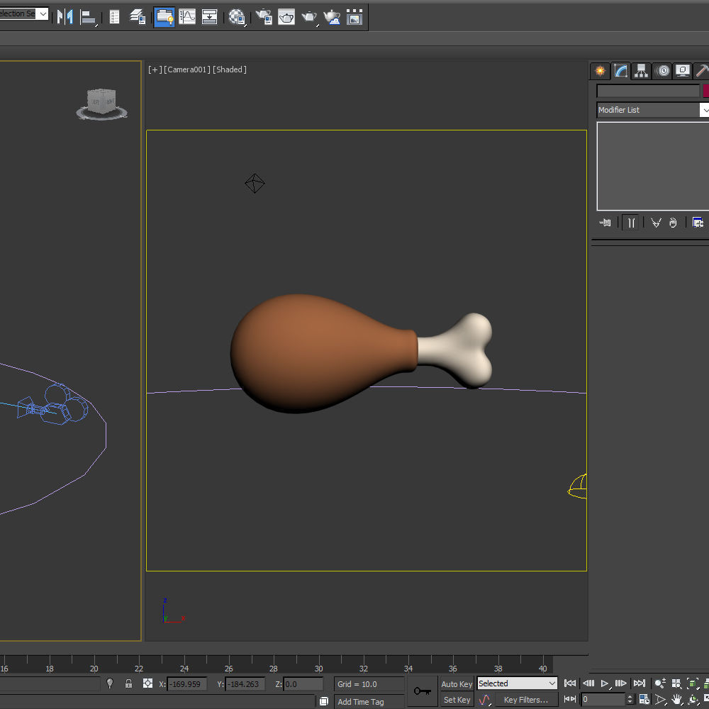 Chicken Leg Cartoon 3D model_15