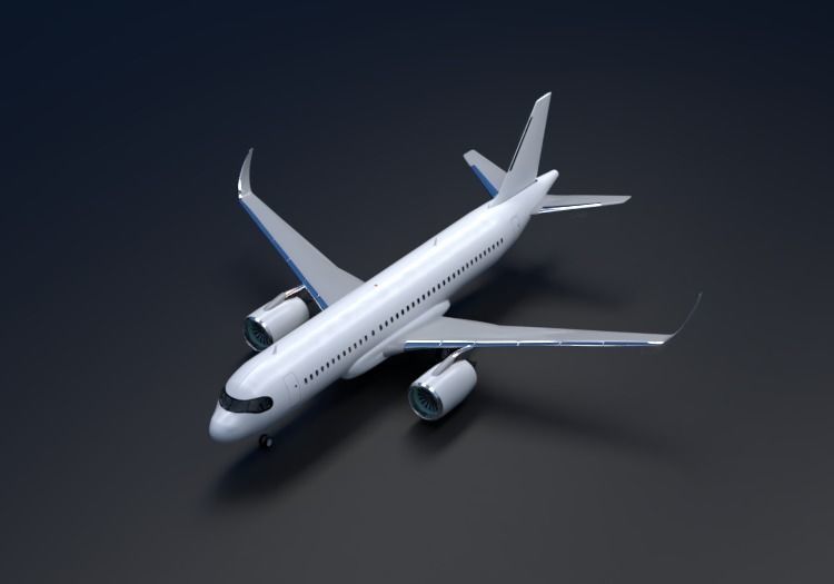 Airbus A320 NEO 3D model_1