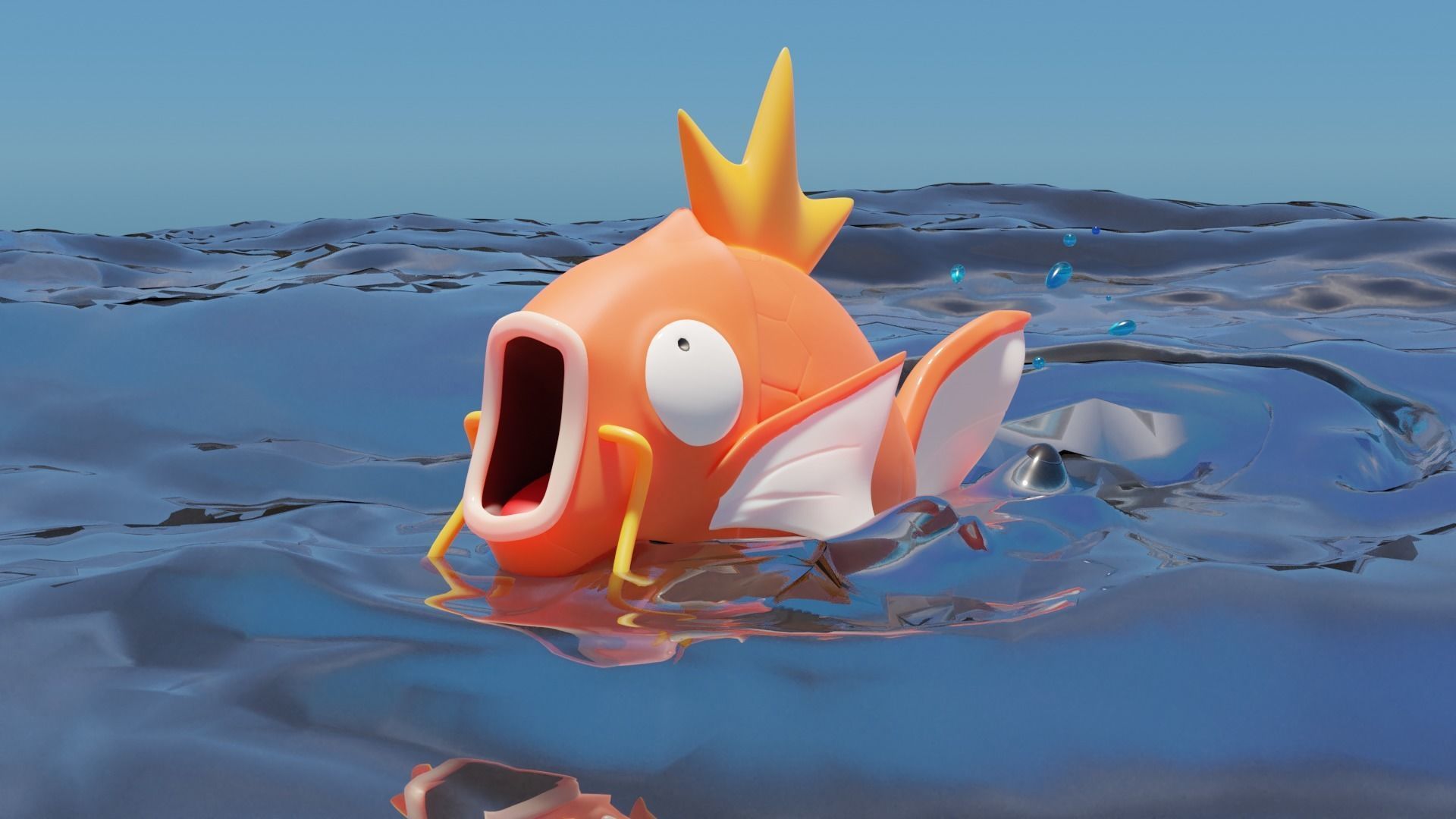Magikarp model for 3d printing 3D print model_1