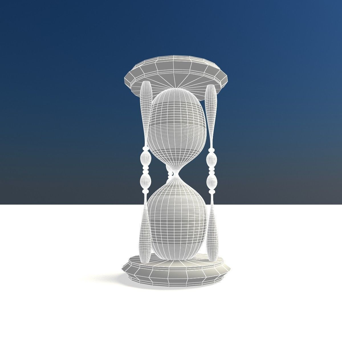 hourglass glass 3D model_5