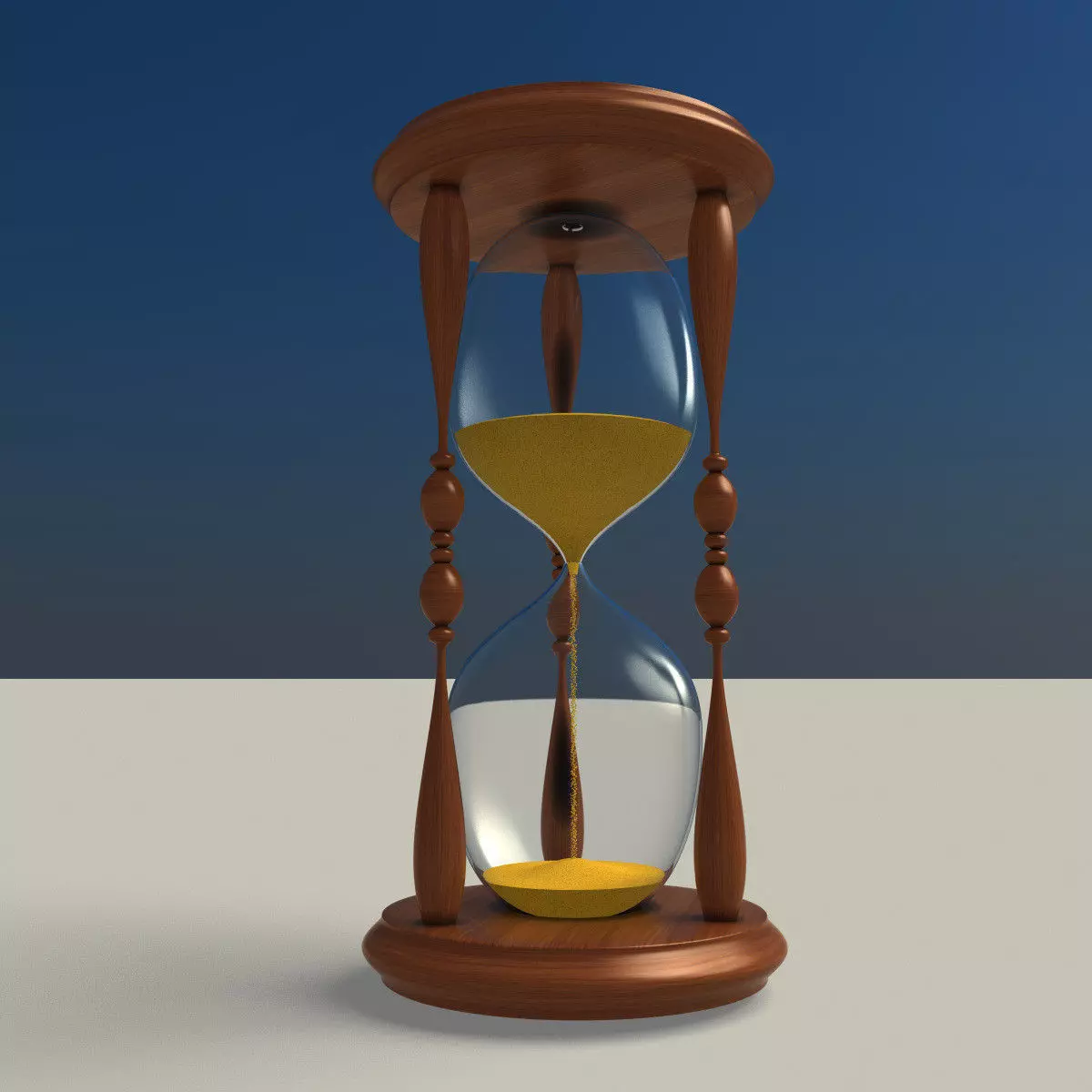 hourglass glass 3D model_0