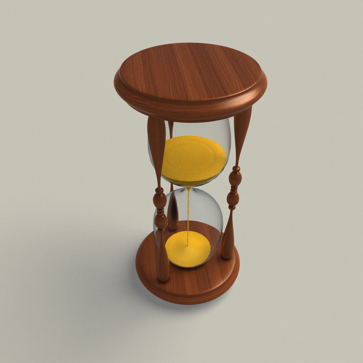 hourglass glass 3D model_4