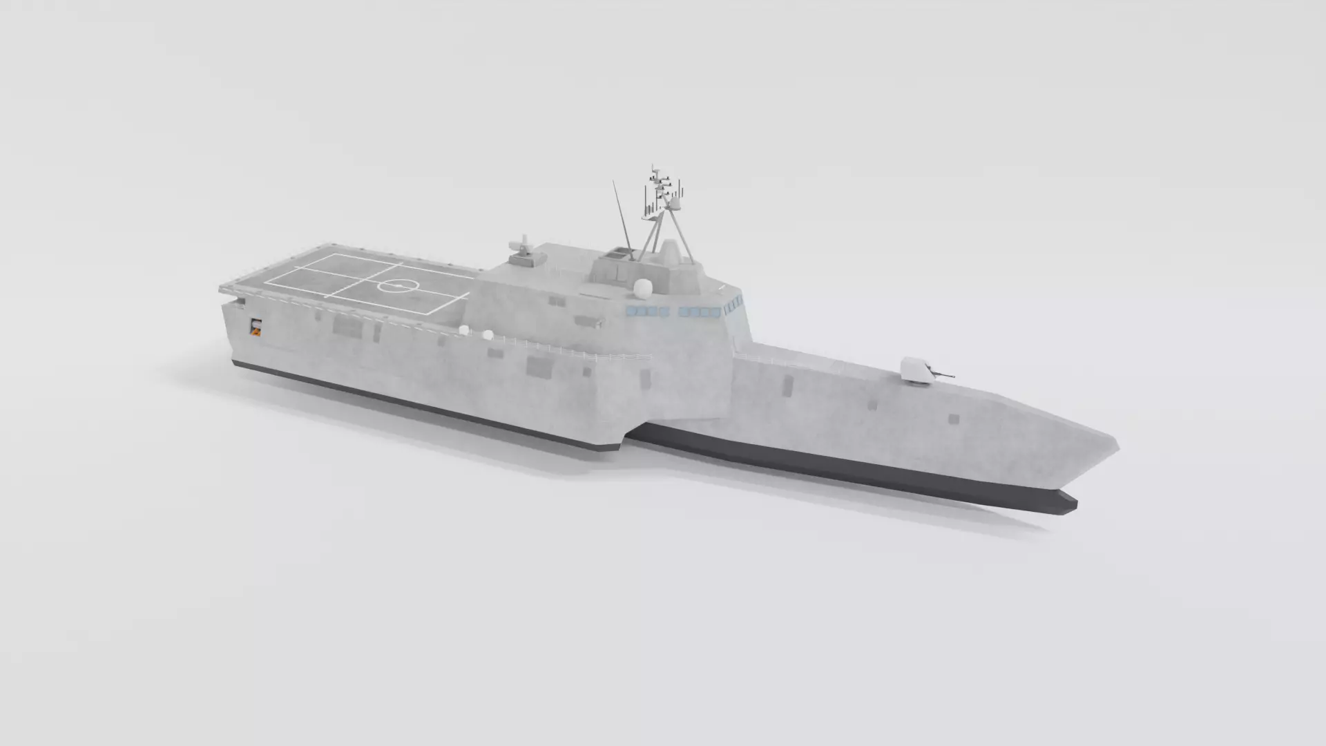 uss independence lcs 2 Low-poly 3D model_0
