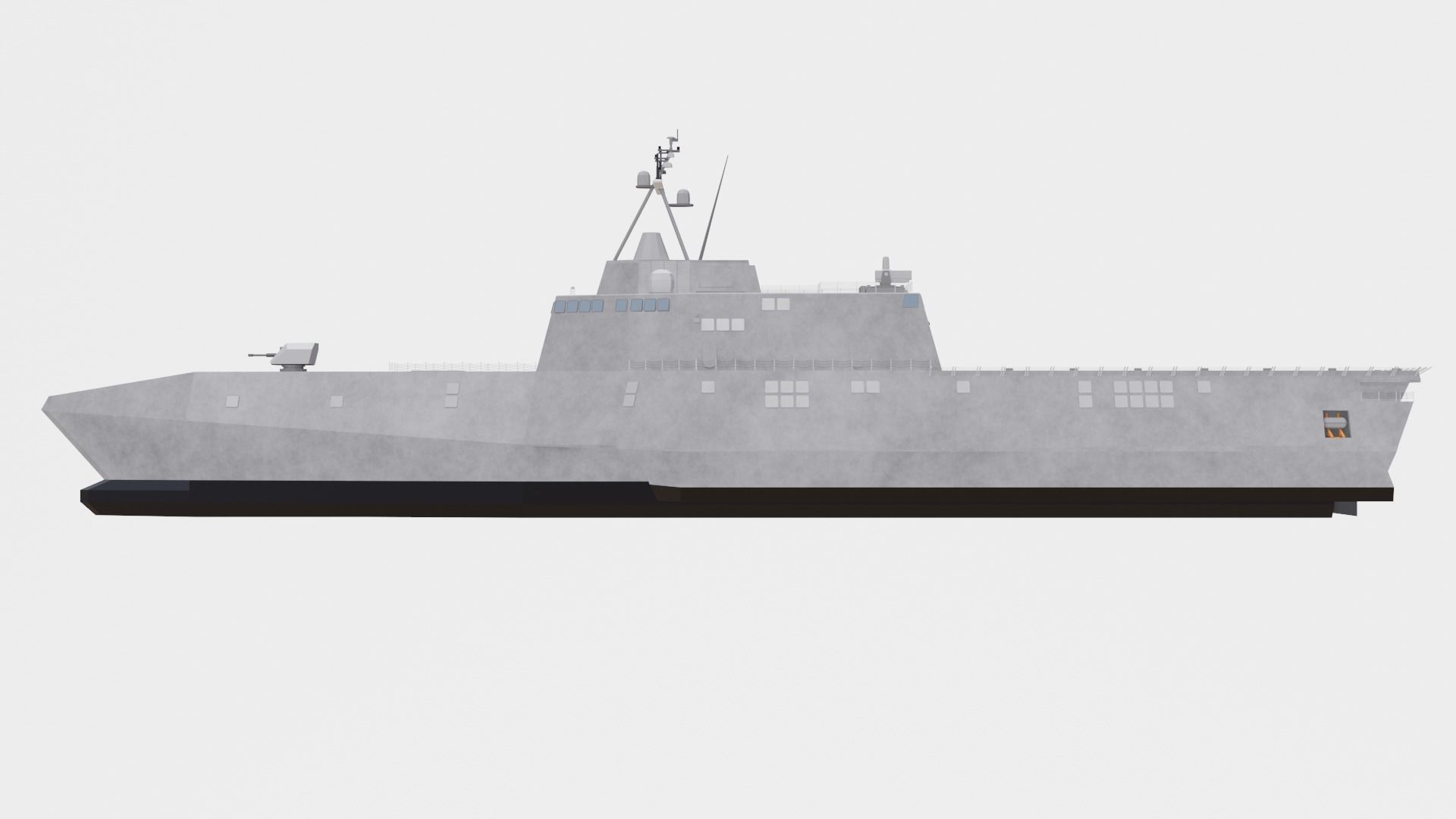 uss independence lcs 2 Low-poly 3D model_17