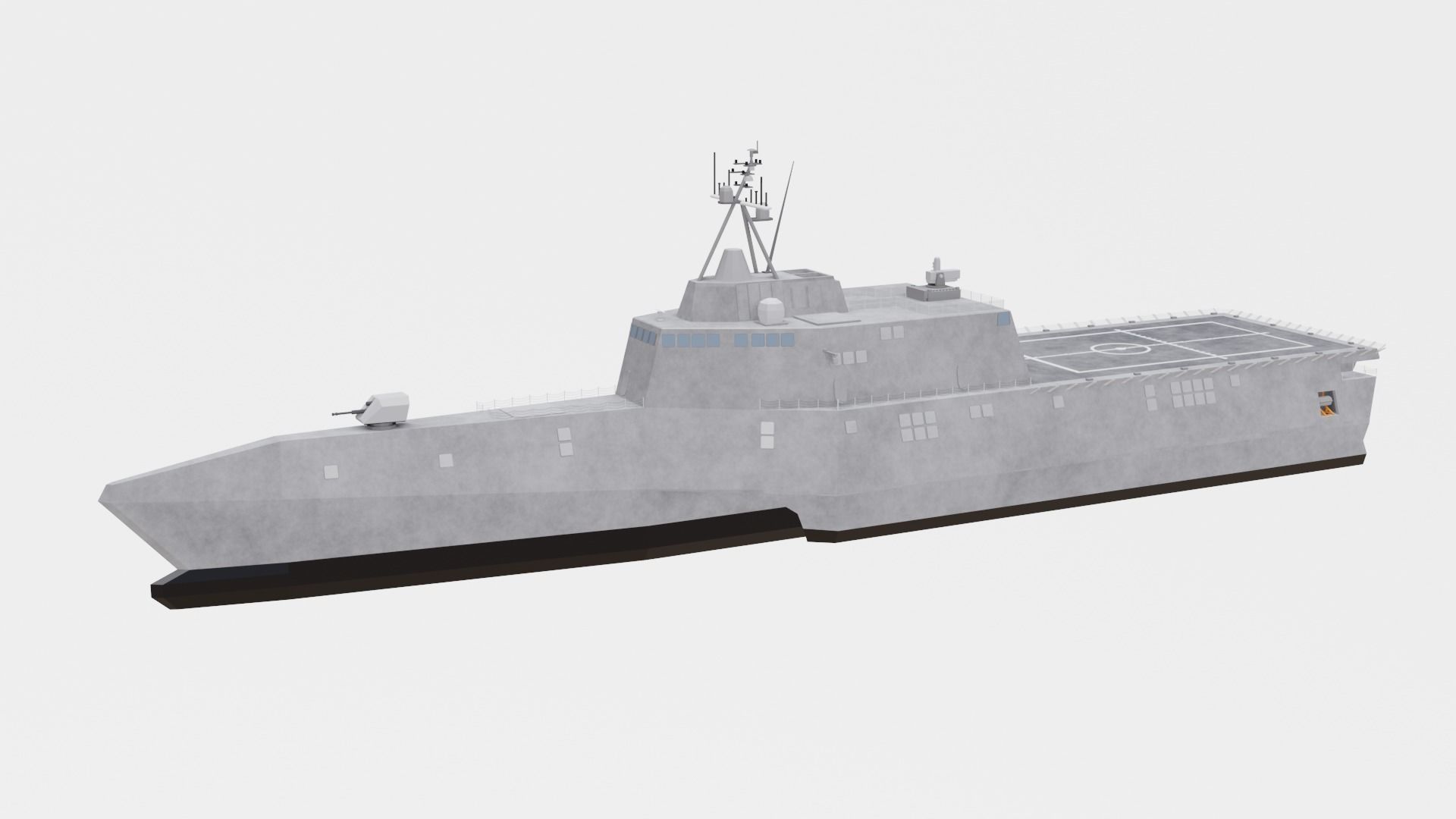uss independence lcs 2 Low-poly 3D model_1