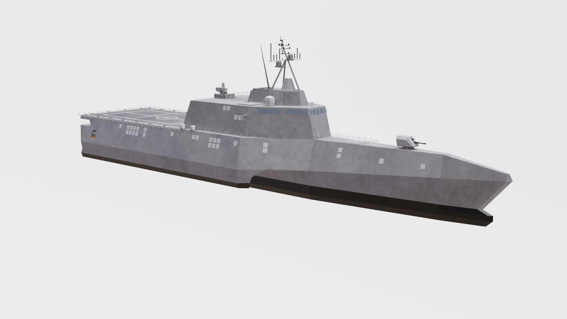 uss independence lcs 2 Low-poly 3D model_19