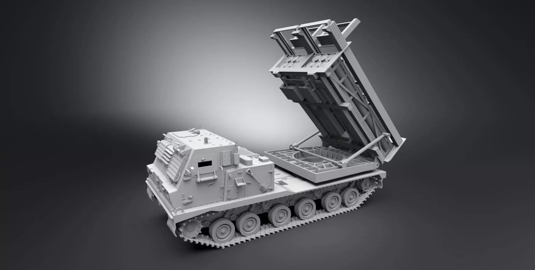 MLRS M270 Scale model 3D print model