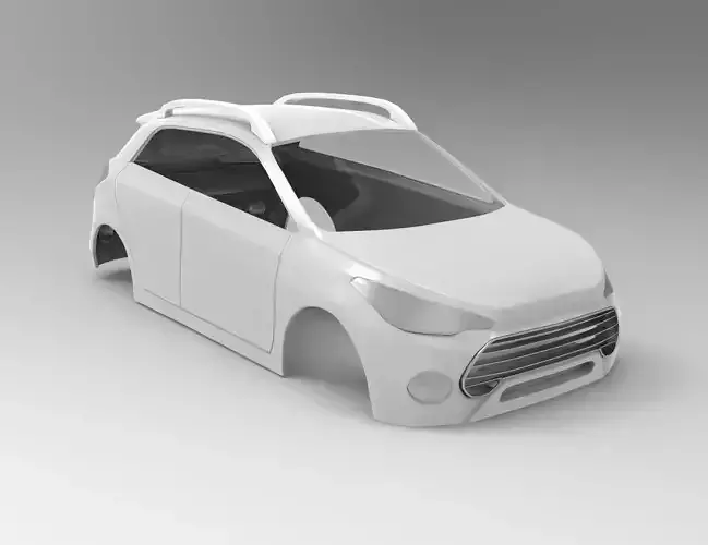 Hyundai i20 Body for 3D Print Model