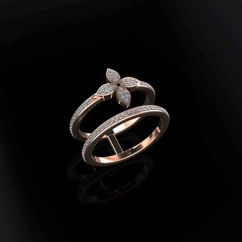 Louis Vuitton Ring 3D print model