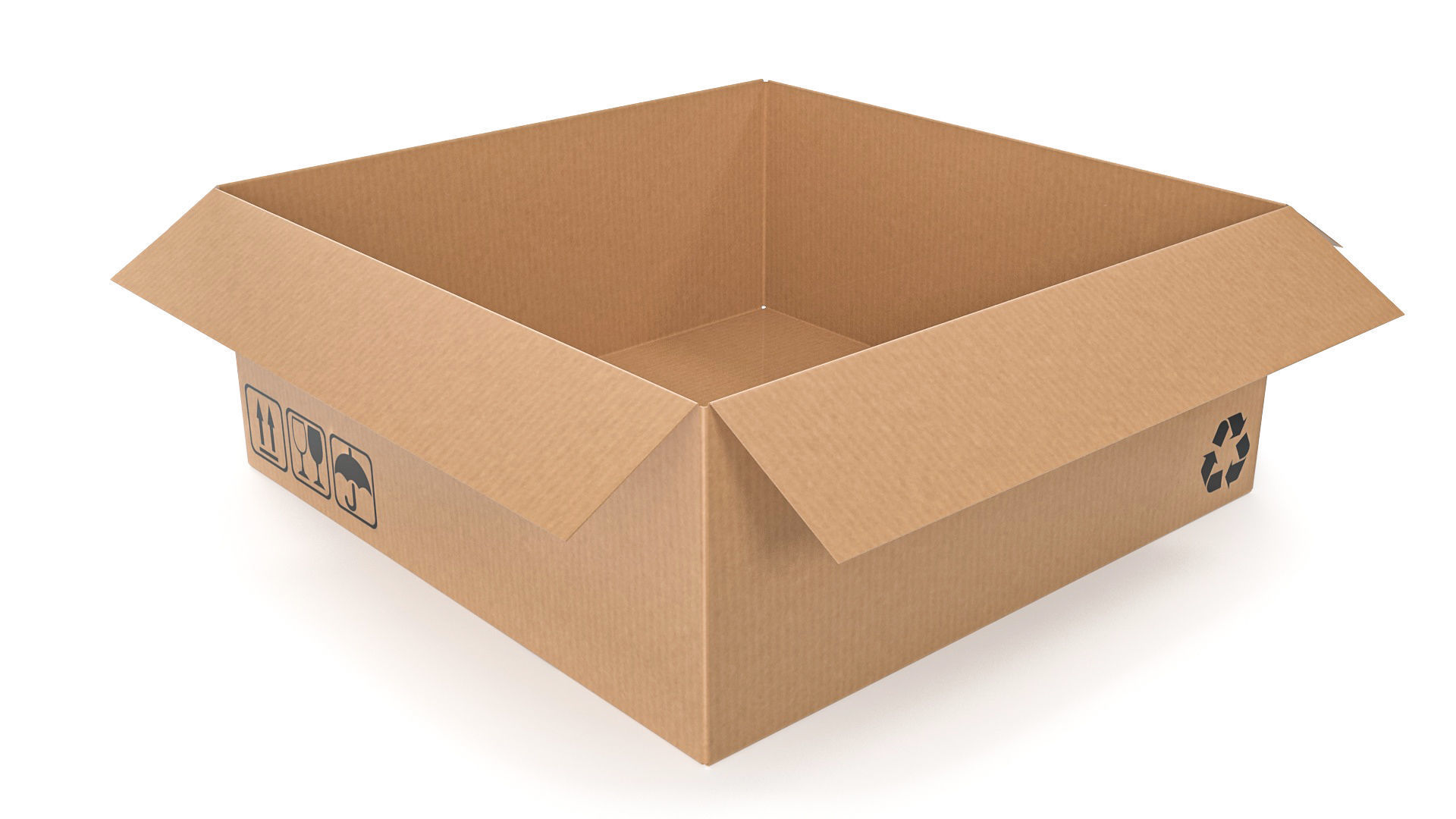 Cardboard box 21 3D model_3