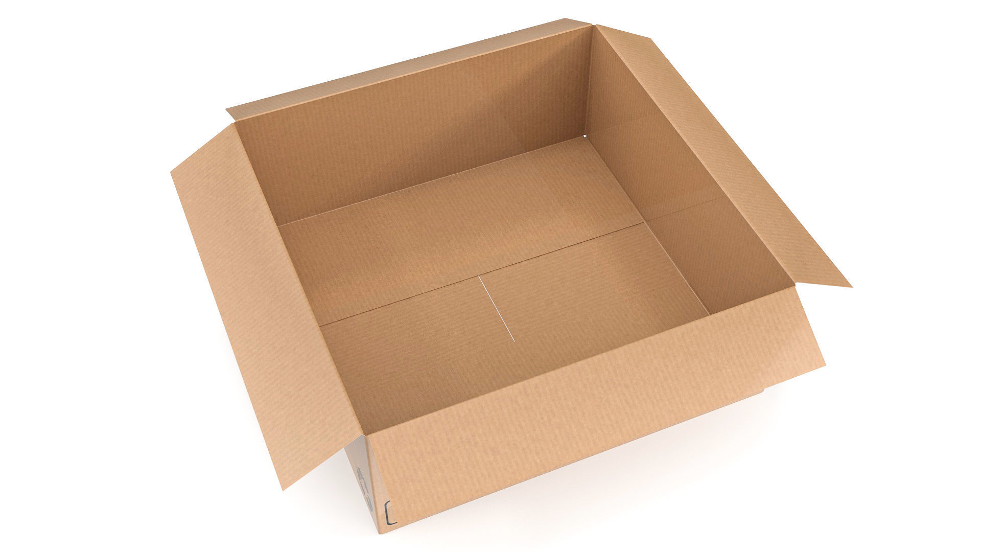 Cardboard box 21 3D model_6