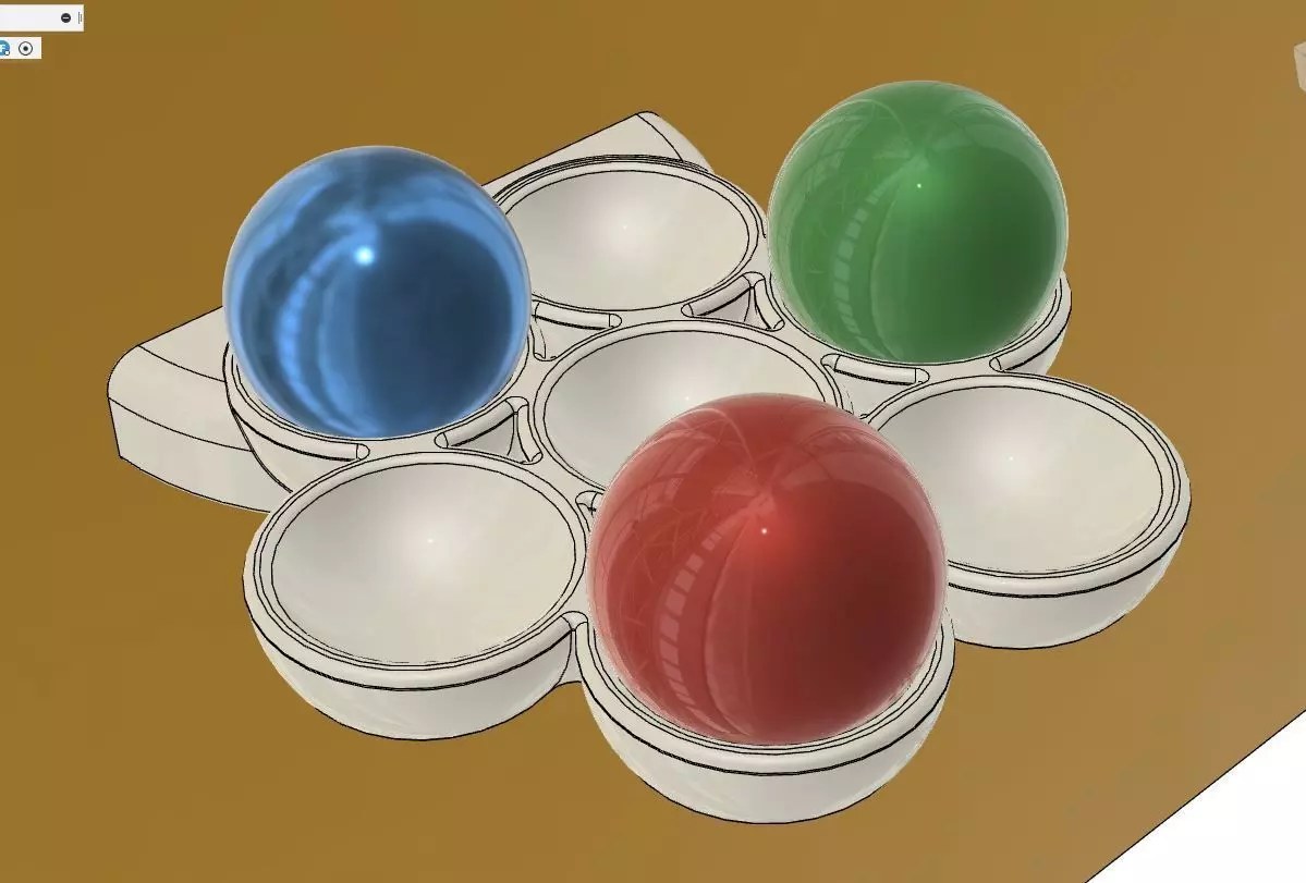 Juggling ball holder storage with wall bracket including Gcode 3D print model