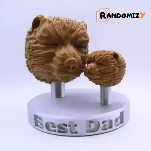 Fathers Day Bear Statue