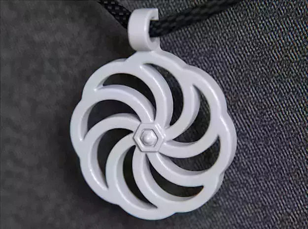 Wheel Of Eternity Pendant 3D print model