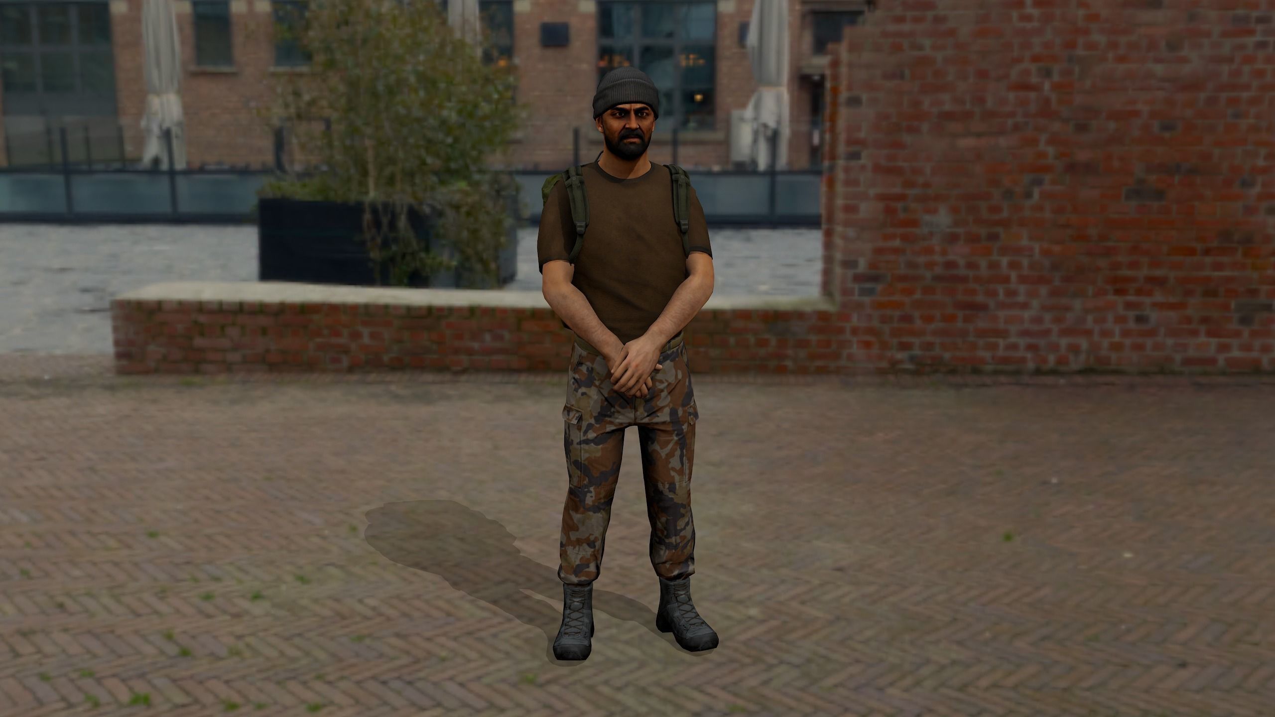 Modular military character 2 Low-poly 3D model_24