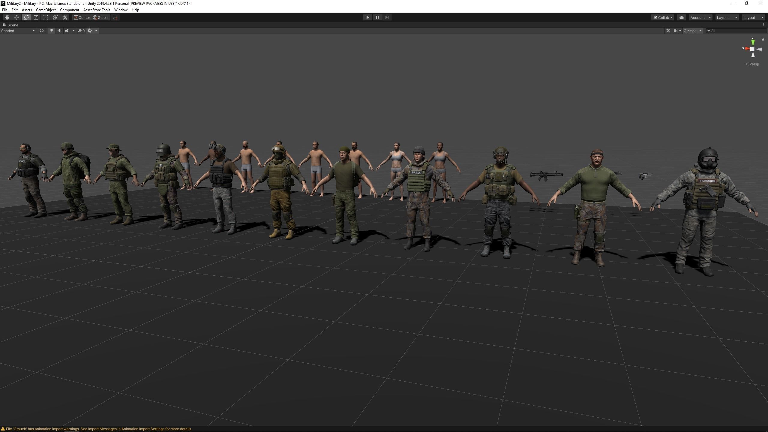 Modular military character 2 Low-poly 3D model_30