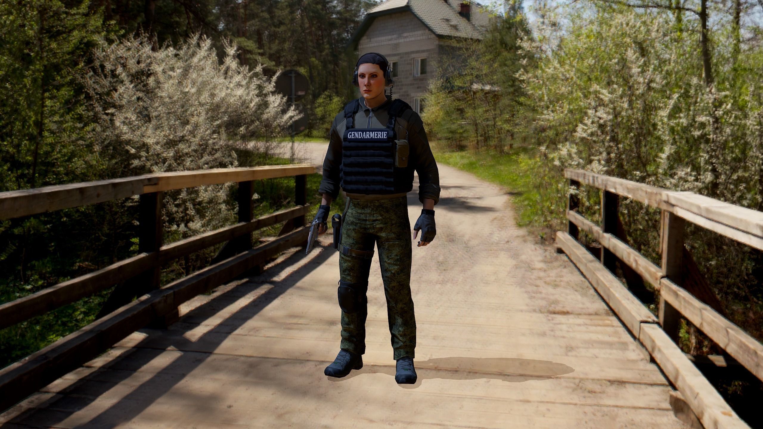 Modular military character 2 Low-poly 3D model_26