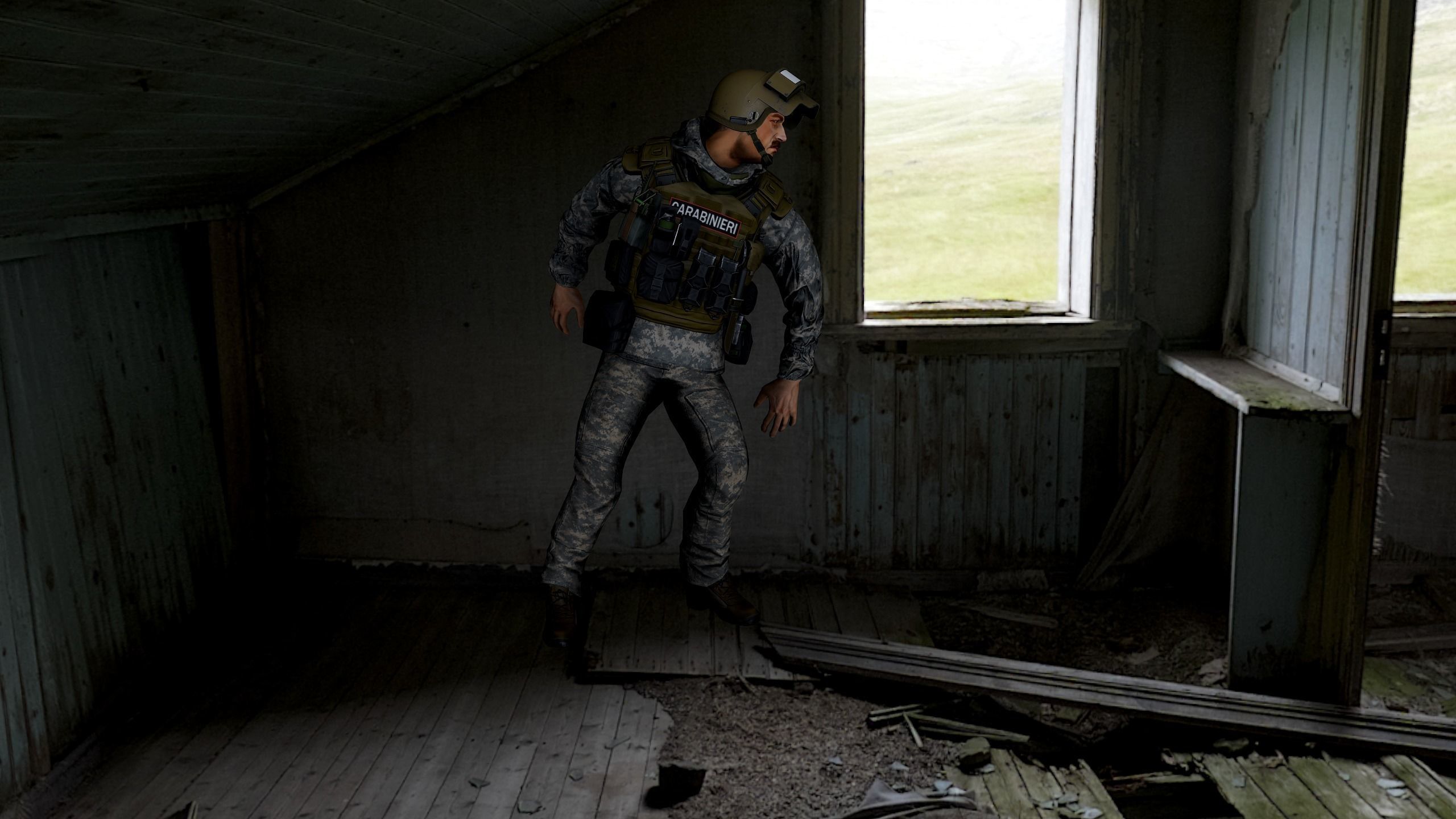 Modular military character 2 Low-poly 3D model_21