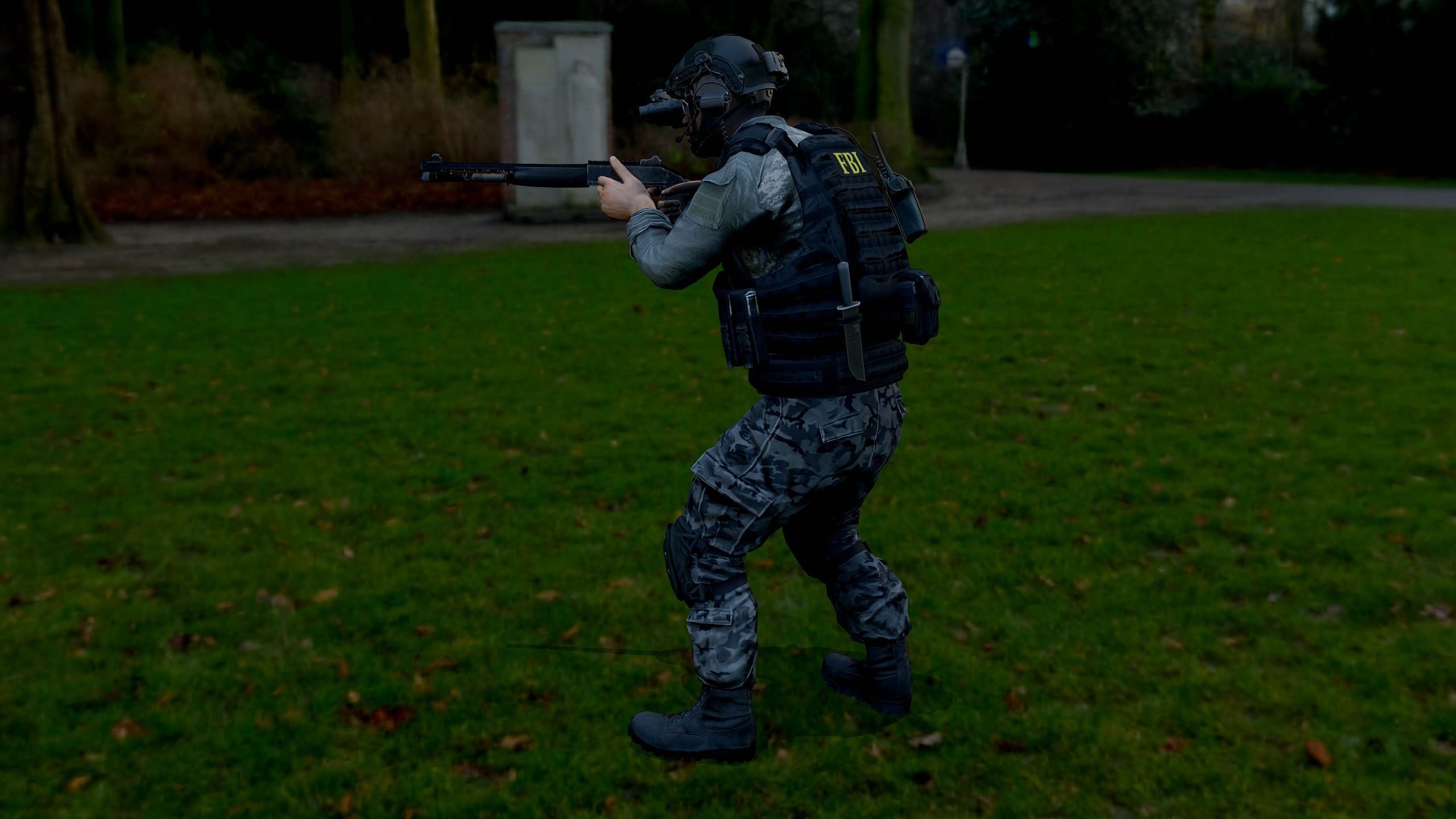 Modular military character 2 Low-poly 3D model_23