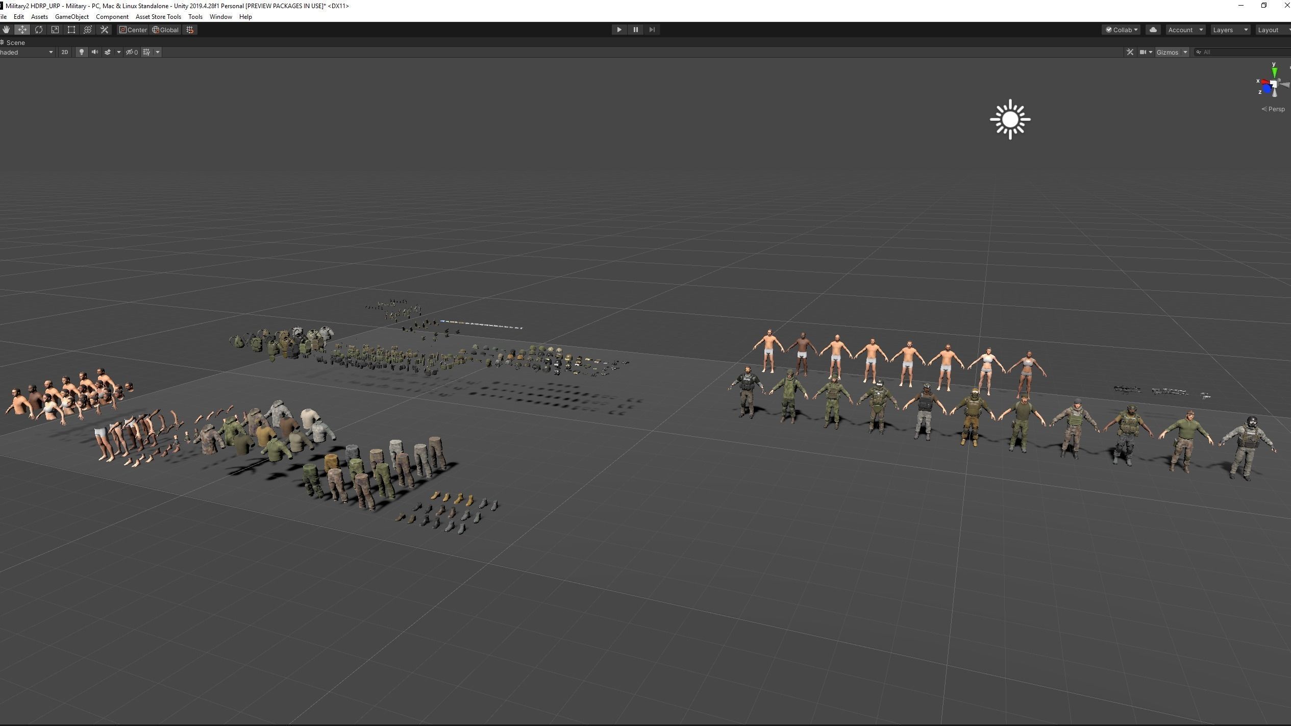 Modular military character 2 Low-poly 3D model_31