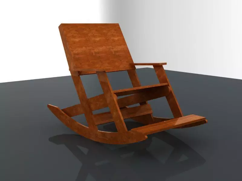chair armchair 3D print model_0