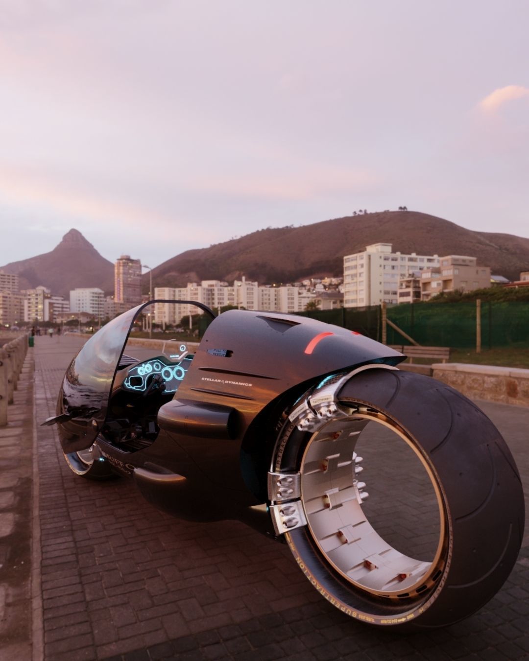 Griffon RE-860 Electric Motorbike 3D model_4