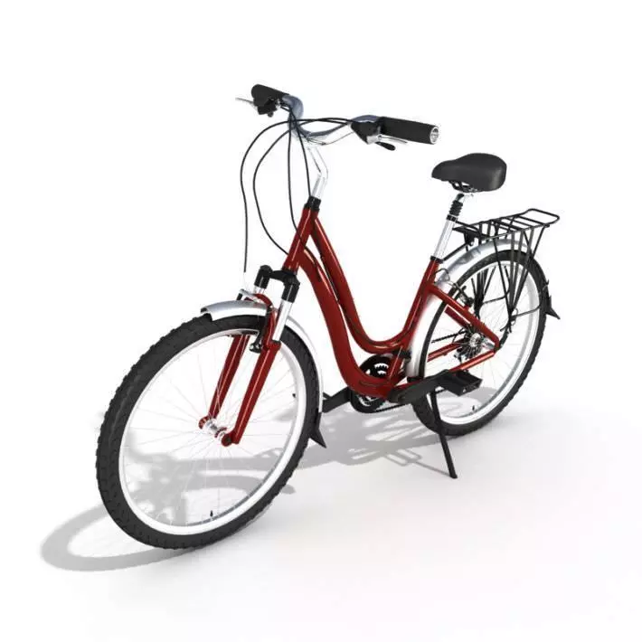 Red City Bicycle 3D model