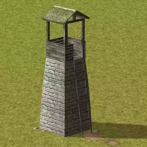 Guard tower 02 low poly