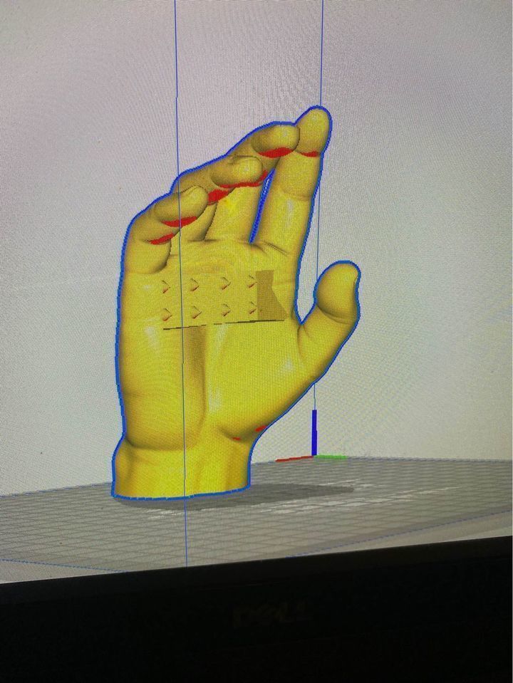 corn butter hand 3D print model_1