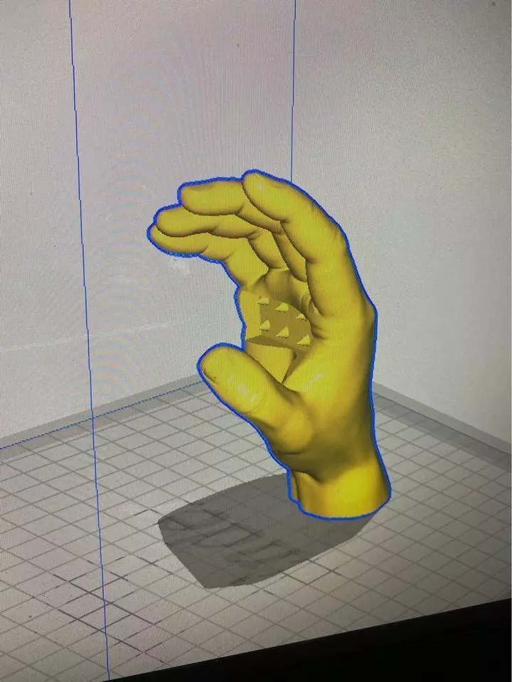 corn butter hand 3D print model_0