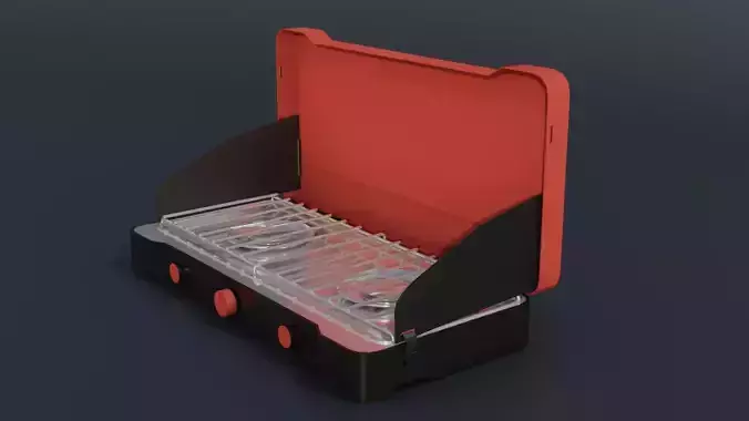 Camping Medium High-Pressure Stove 3D model