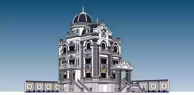 Sketchup 1007 house architecture