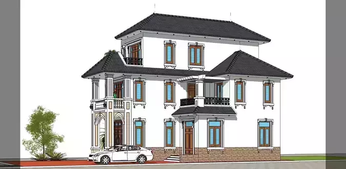 Sketchup 1009 house architecture
