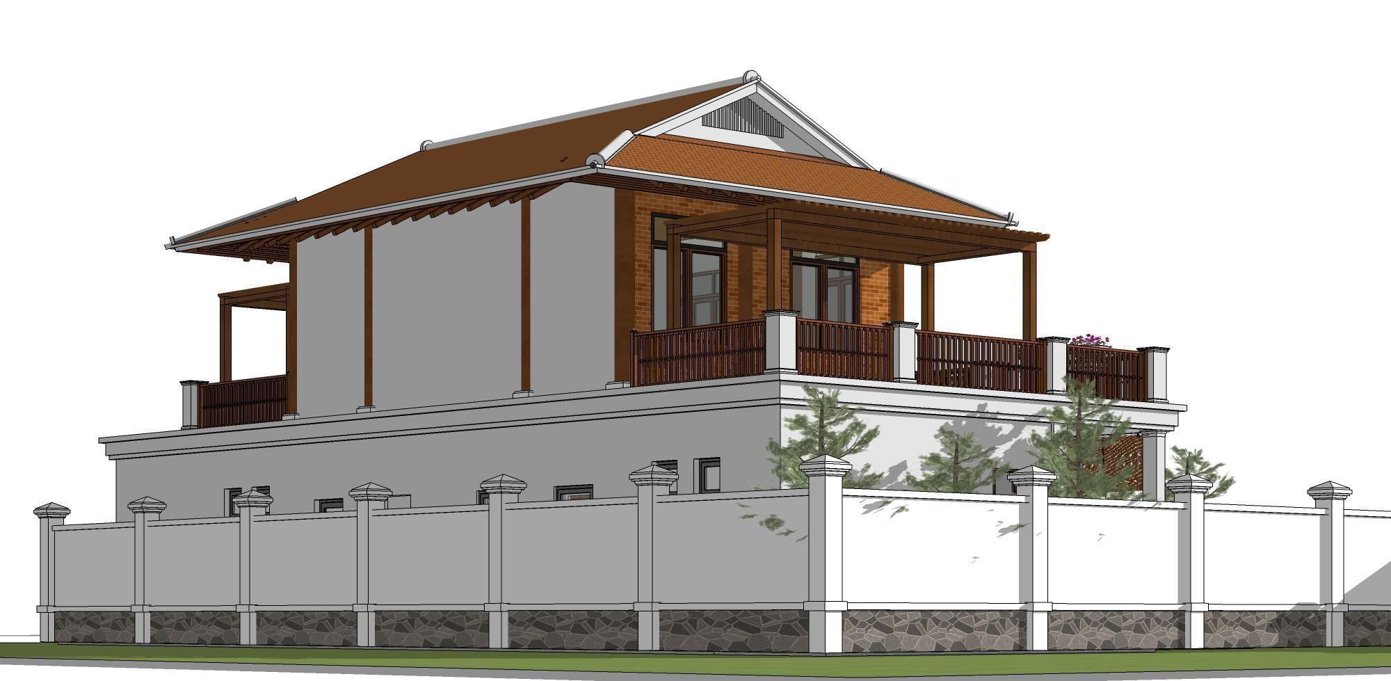 P188-Sketchup 1010 house architecture 3D model_2