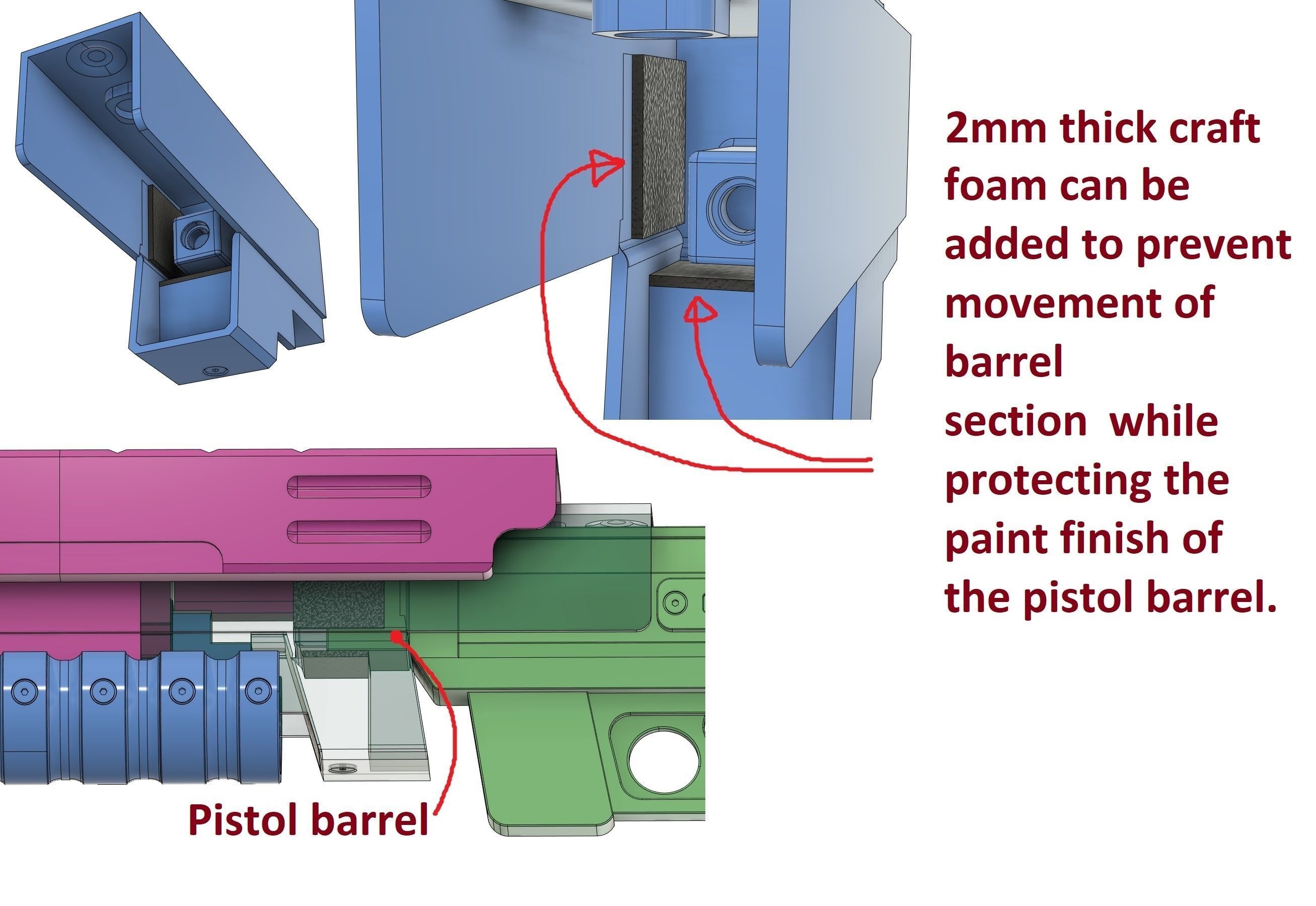 Major West Assembling Pistol Rifle Lost in Space 1998 3D print model_9
