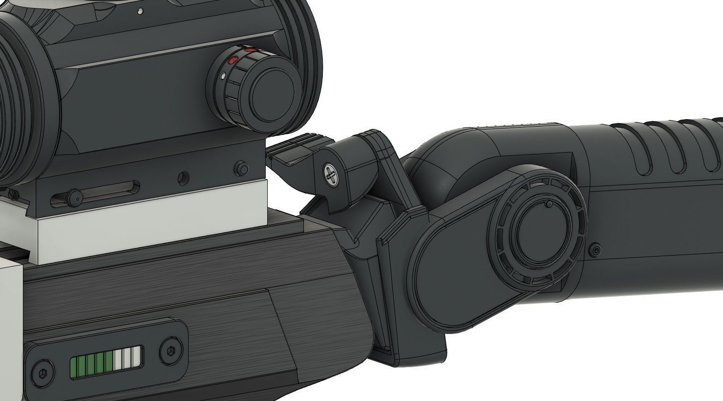 Major West Assembling Pistol Rifle Lost in Space 1998 3D print model_5