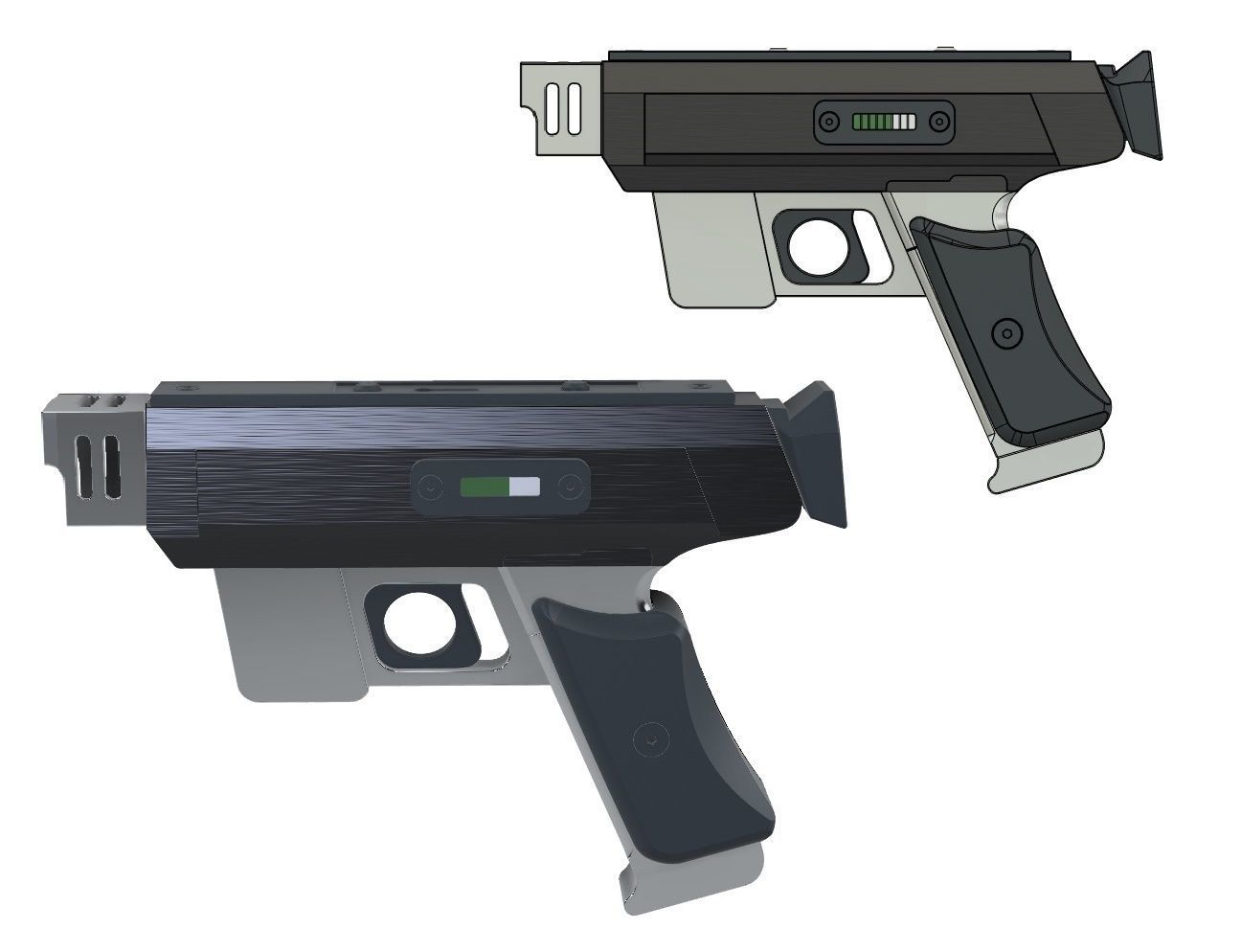 Major West Assembling Pistol Rifle Lost in Space 1998 3D print model_4