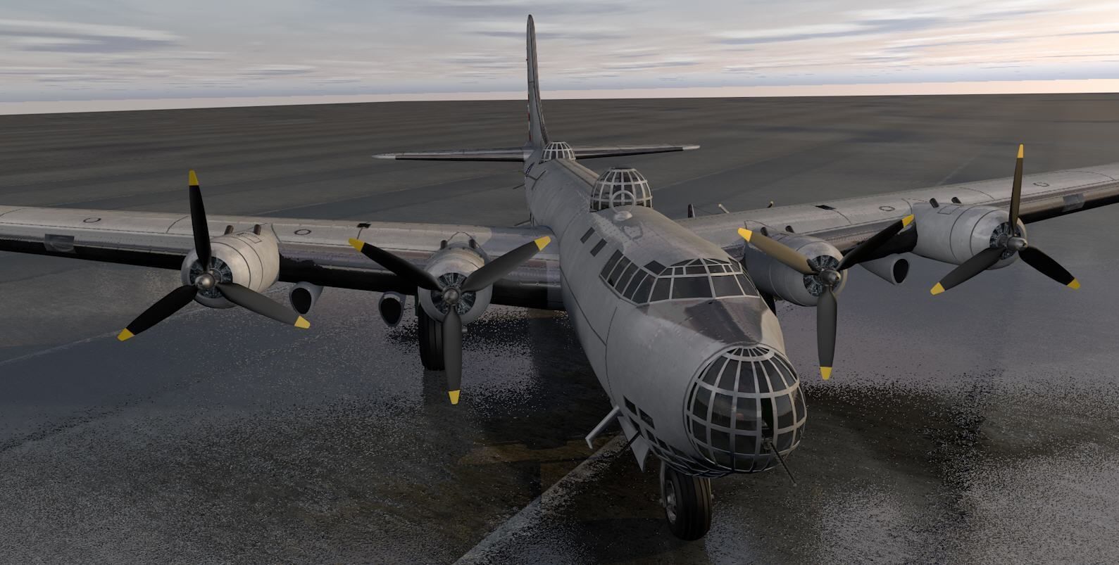 Douglas XB-19 Behemoth 3D model_4