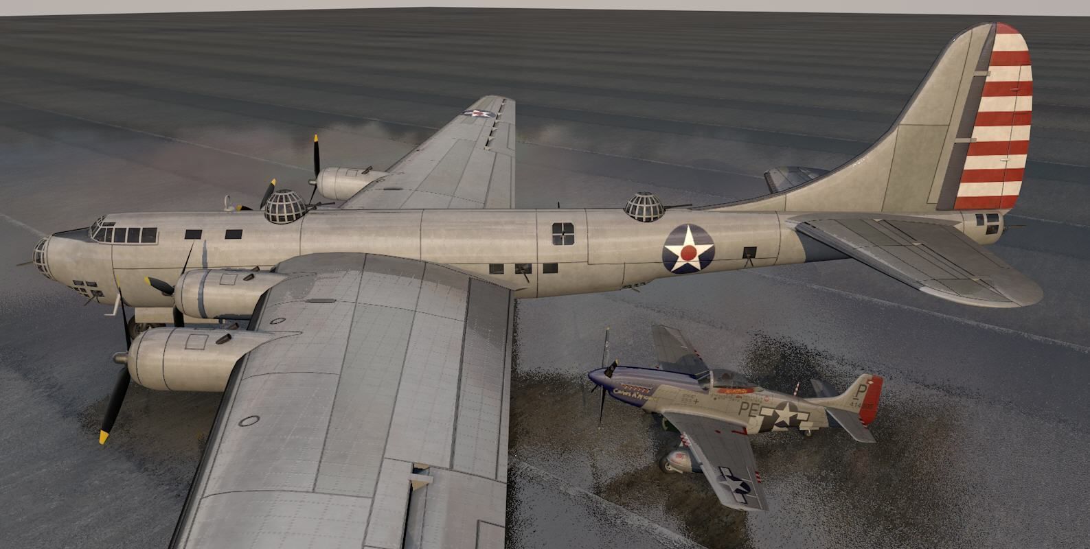 Douglas XB-19 Behemoth 3D model_2