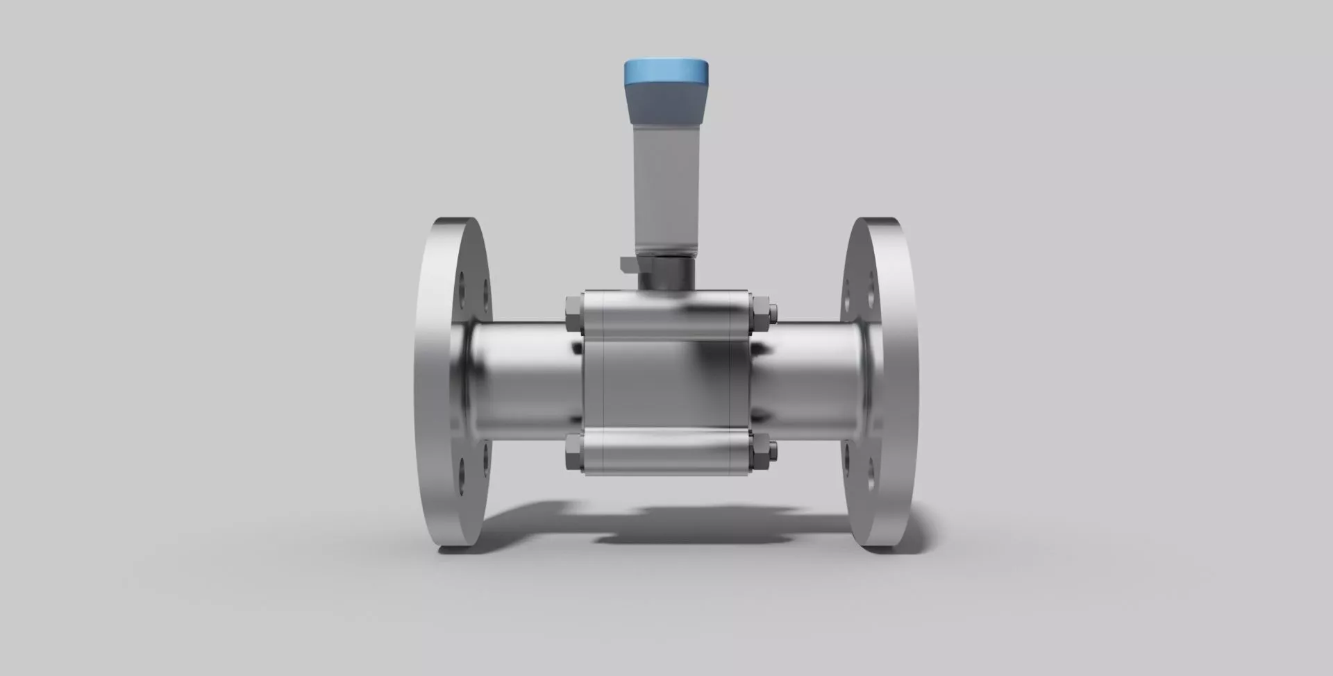 DN40 PN16 - 3-Piece ball valve NC - Autodesk Inventor 3D model