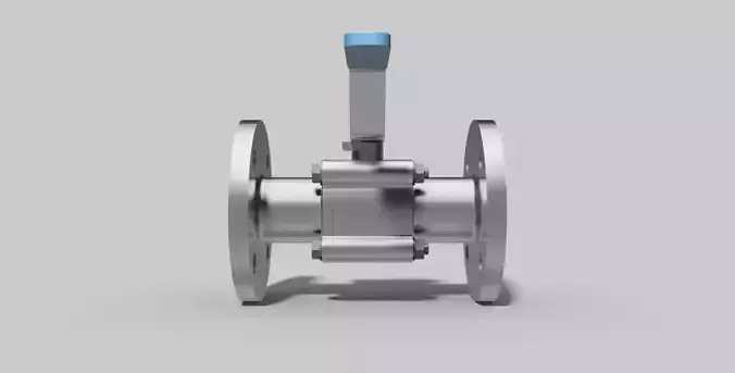 DN40 PN16 - 3-Piece ball valve NC - Autodesk Inventor