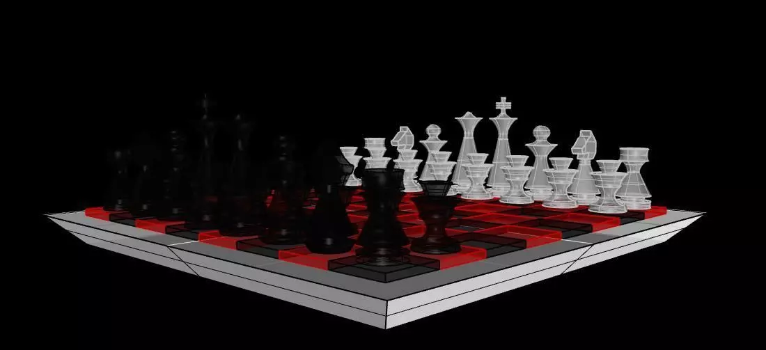 Chess board Free 3D model_0