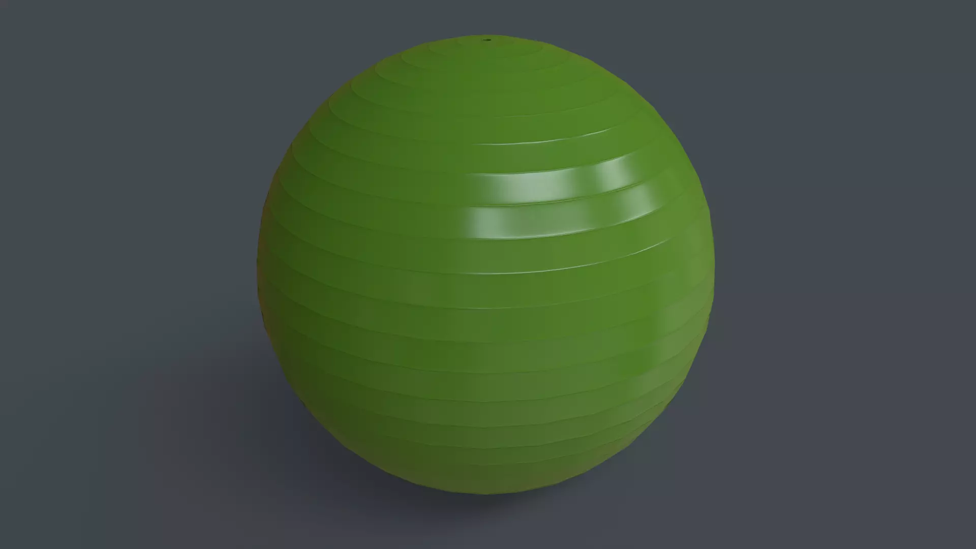 PBR Yoga Ball - Green Low-poly 3D model_0